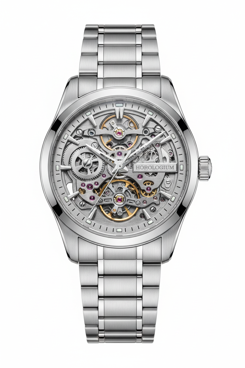 Montre Homme Acier Poli Mouvement Automatique | Oratekk